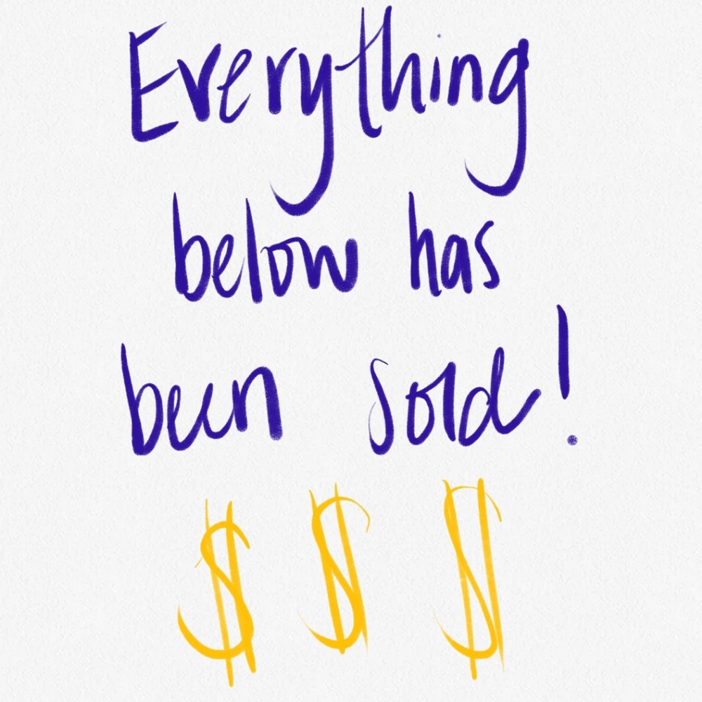 EVERYTHING BELOW IS SOLD!